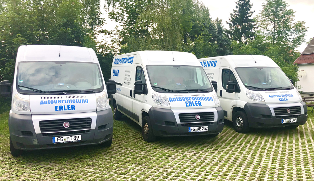 Transporter mieten bei Autovermietung Erler Freiberg